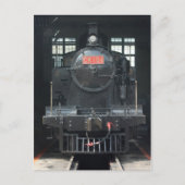 Lokomotive in Changhua Roundhouse, Taiwan Postkarte (Vorderseite)
