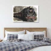 Lokomotive Leinwanddruck (Insitu (Schlafzimmer))