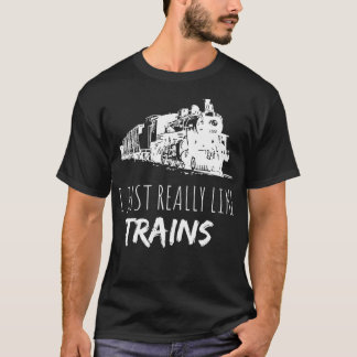 Lokomotive mit Enthusiasmus - ich mag Tra T-Shirt
