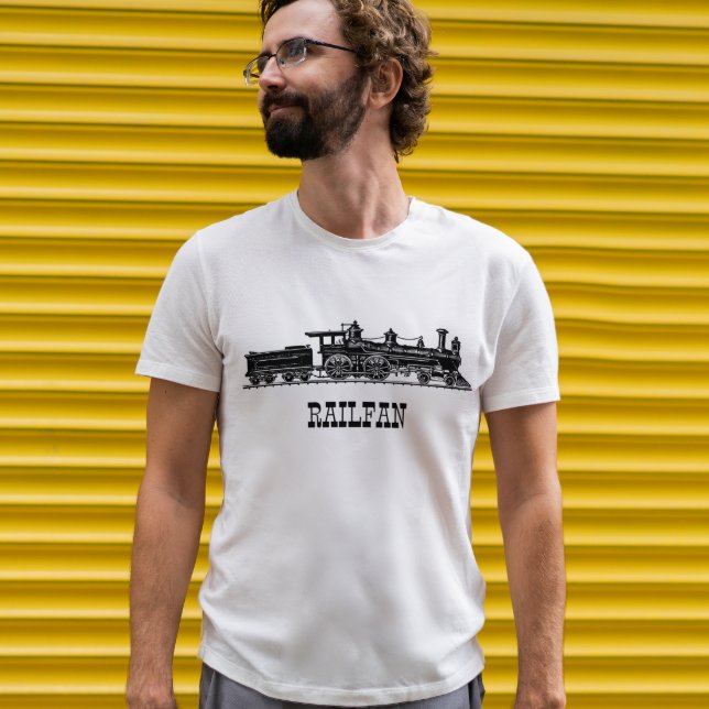 Lokomotive mit Kohlekraftwagen Personalisiert T-Shirt