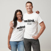 Lokomotive mit Kohlekraftwagen Personalisiert T-Shirt (Unisex)