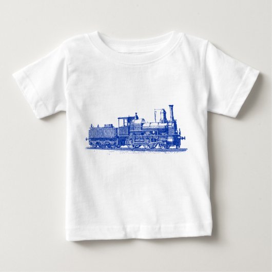 Lokomotive — Navy Blue Baby T-shirt (Vorderseite)