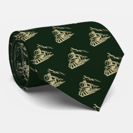 Lokomotive Neck Tie Green Krawatte