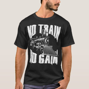 Lokomotive ohne Zug Keine Steigung Vintag T-Shirt