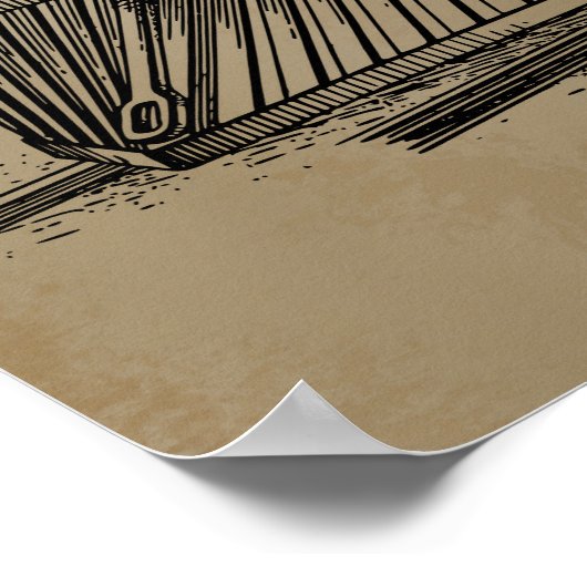 Lokomotive Poster (Ecke)