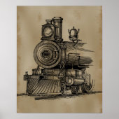 Lokomotive Poster (Vorne)