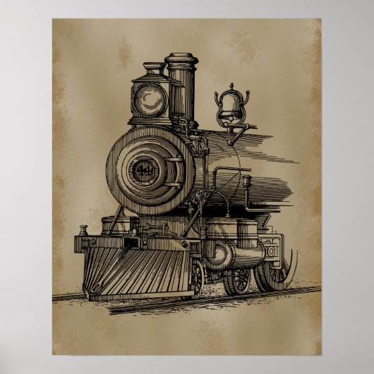 Lokomotive Poster (Vorne)