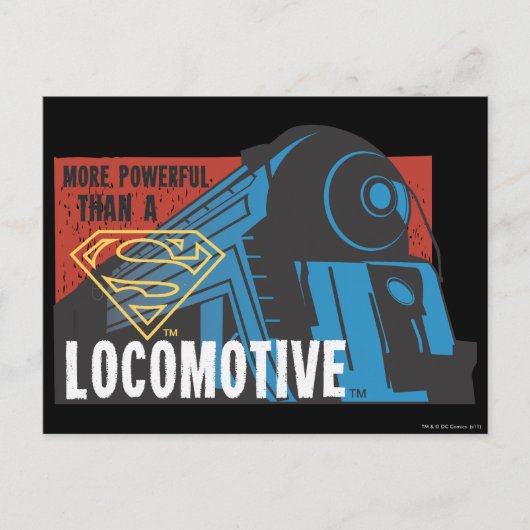 Lokomotive Postkarte (Vorderseite)