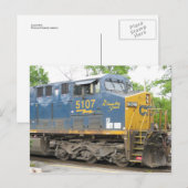 Lokomotive Postkarte (Vorne/Hinten)