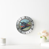 LOKOMOTIVE RUNDE WANDUHR (Zuhause)