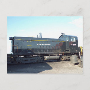 Lokomotive. Straßburger Eisenbahn Postkarte