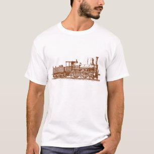 Lokomotive - Walnussbraun T-Shirt