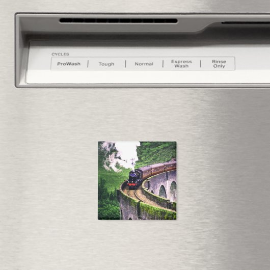 Lokomotive-Zug auf Brücke Magnet (In Situ (Geschirrspüler))