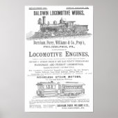 Lokomotiven Baldwin Eisenbahn Lokomotiven Poster (Vorne)