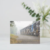 Lokomotiven im Nebengleis Postkarte (Stehend Vorderseite)