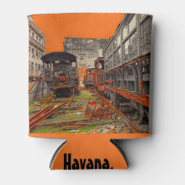 Lokomotiven und Wagen in Havanna können kühler wer Dosenkühler
