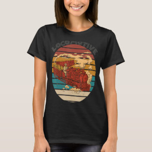 Lokomotivführerin Eisenbahn-Dampfzug T-Shirt