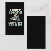 Lokomotivmodell Triebfahrzeugführerbahn Visitenkarte (Vorne/Hinten)