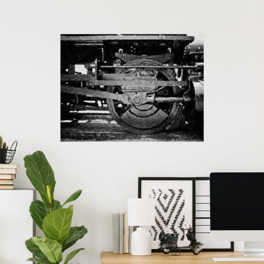 Lokomotivrad Poster (Heimbüro)