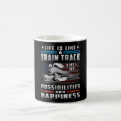 Lokomotivzug Eisenbahn Züge Witziges Geschenk Kaffeetasse (Mittel)