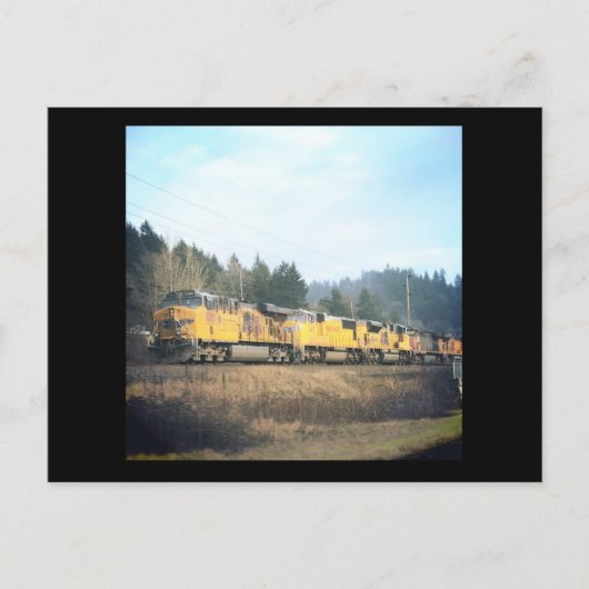 Lokomotivzug Postkarte (Vorderseite)