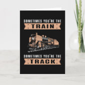 Lokomotivzug Triebfahrzeugführer Eisenbahn Witzige Karte (Vorderseite)