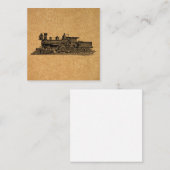 Lokomotivzug Vintager Dampfzug Motor & Kartenstil Mitteilungskarte (Vorne/Hinten)