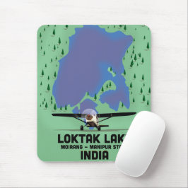 Loktak Lake Manipur Staat, Indien Karte Mousepad