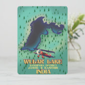 Loktak Lake Manipur Staat Indisches Reiseplakat. (Stehend Vorderseite)