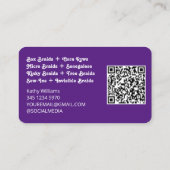 👩 🦱 Loktiker mit kundenspezifischer QR Visitenkarte (Rückseite)