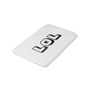 LOL Black & White Bath Mat Badezimmer Dekoration Badematte