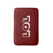 LOL Dark Red & White Bath Mat Badezimmer Dekoratio Badematte (Vorderseite Vertikal)