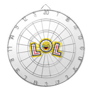 LOL Emoji Benutzerdefiniertes Dartboard - Lustiges Dartscheibe
