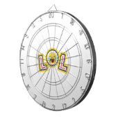 LOL Emoji Custom Dartboard - Fun Laugh Out Loud  Dartscheibe (Vorderseite rechts)