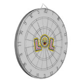 LOL Emoji Custom Dartboard - Fun Laugh Out Loud  Dartscheibe (Vorderseite Links)