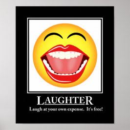 LOL Face Laghter Motivierend Poster Print