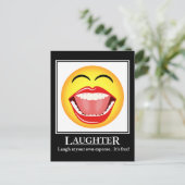 LOL-Face-Laughter-Motivierend Postkarte (Stehend Vorderseite)