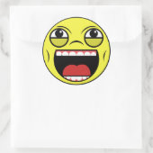 LOL Face Runder Aufkleber (Tasche)