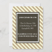 "LOL" Geburtstagsparty Einladung Streifen (Rückseite)