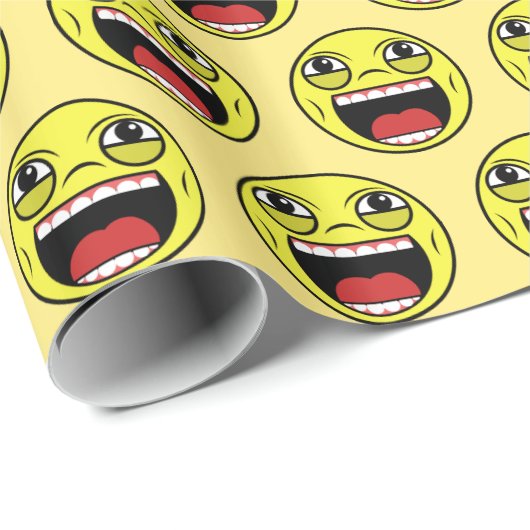 LOL Gesicht Geschenkpapier (Rolleneckpunkt)