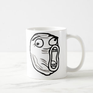 lol Gesicht meme Spaß rofl omg omfg Kaffeetasse