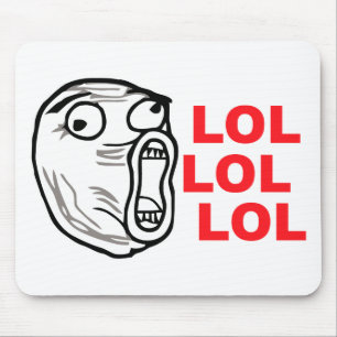 lol Gesicht meme Spaß rofl omg omfg Mousepad