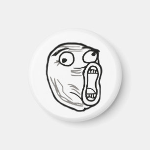 LOL Gesichts-runder Magnet 1