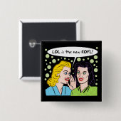 LOL ist das neue ROFL Button (Vorne & Hinten)