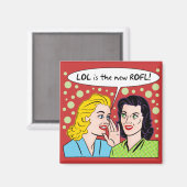 LOL ist die neue ROFL Magnet (Vorderseite/Rückseite)