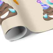 Lol kacken Emoji Geschenkpapier (Rolleneckpunkt)