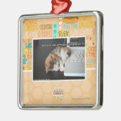 Lol Katzen mit USB Ornament Aus Metall (Links)