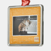 Lol Katzen mit USB Silbernes Ornament (Links)