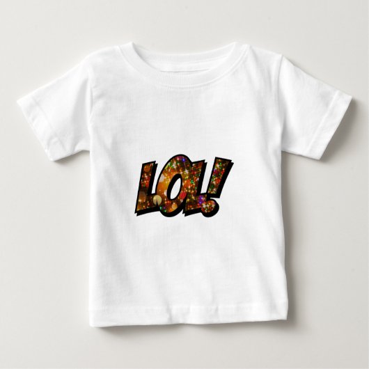 LOL Lachen heraus lautes Bokeh Baby T-shirt (Vorderseite)