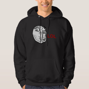 LOL Lachen-heraus lautes Raserei-Gesicht Meme Hoodie